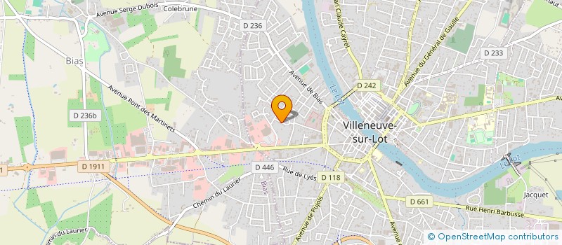 localisation de l'entreprise C2A VILLENEUVOIS  VILLENEUVE-SUR-LOT