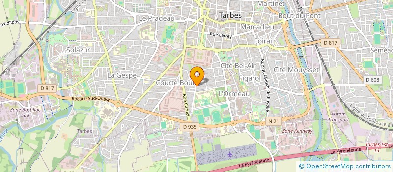 localisation de l'entreprise C2A2R  TARBES