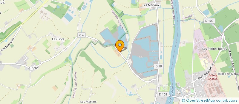 localisation de l'entreprise C2AG  MARCILLY-SUR-VIENNE