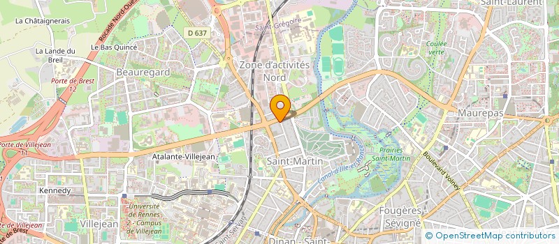 localisation de l'entreprise C2AUDIT & CONSEIL à RENNES