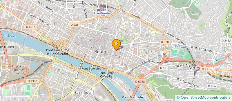 localisation de l'entreprise C2B à ROUEN