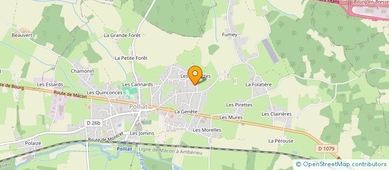 localisation de l'entreprise C2B à POLLIAT
