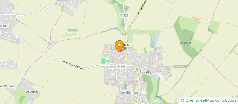 localisation de l'entreprise C2B  BIEVILLE-BEUVILLE