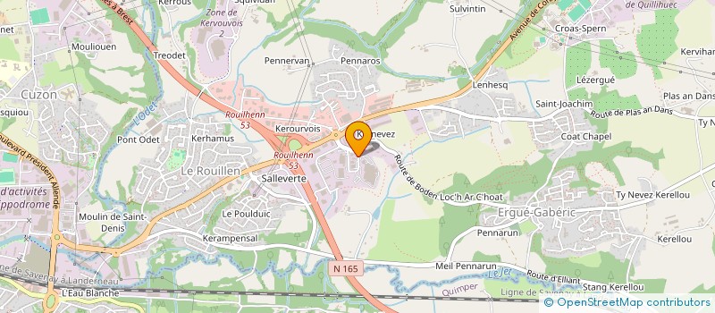 localisation de l'entreprise C2B  ERGUE-GABERIC