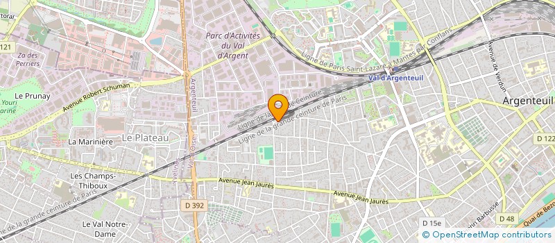 localisation de l'entreprise C2B  ARGENTEUIL