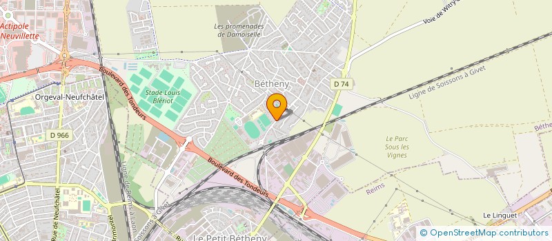 localisation de l'entreprise C2B  BETHENY