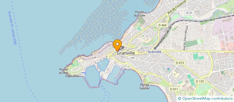 localisation de l'entreprise C2B COMMUNICATION  GRANVILLE