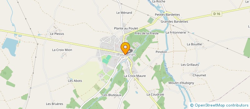 localisation de l'entreprise C2B INGENIERIE à POULAINES