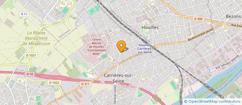 localisation de l'entreprise C2BGS  HOUILLES