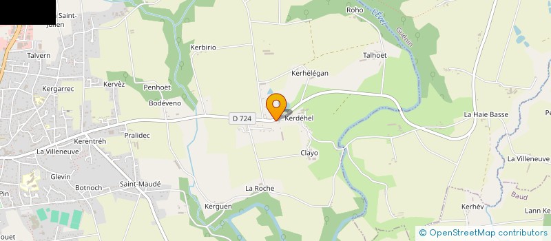 localisation de l'entreprise C2BOIS à BAUD