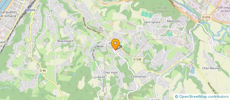 localisation de l'entreprise C2BVIENNE  PONT-EVEQUE