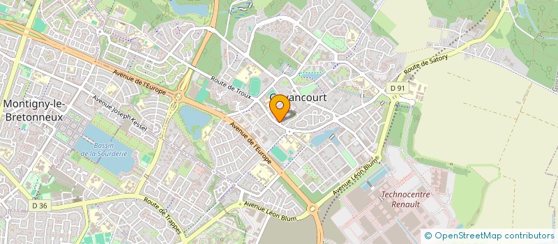 localisation de l'entreprise C2C  GUYANCOURT