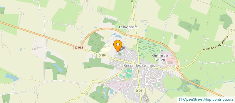 localisation de l'entreprise C2C  BECON-LES-GRANITS