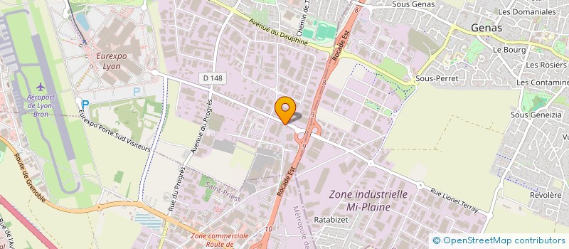 localisation de l'entreprise C2C HYDROMECANIQUE  CHASSIEU