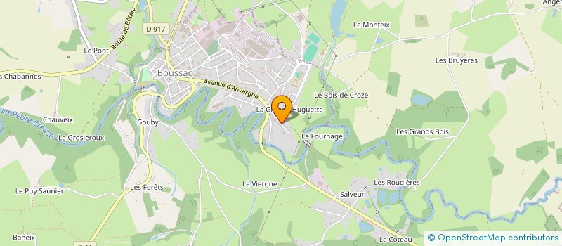 localisation de l'entreprise C2C PREVENTION à BOUSSAC