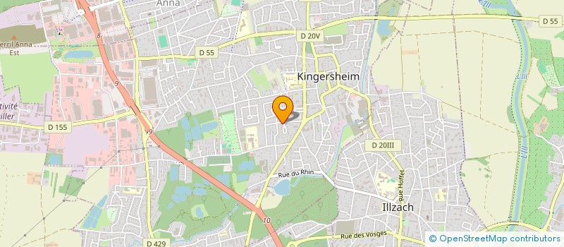 localisation de l'entreprise C2C SERVICES  KINGERSHEIM