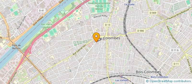 localisation de l'entreprise C2D à COLOMBES