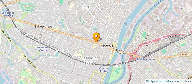 localisation de l'entreprise C2D  CHATOU