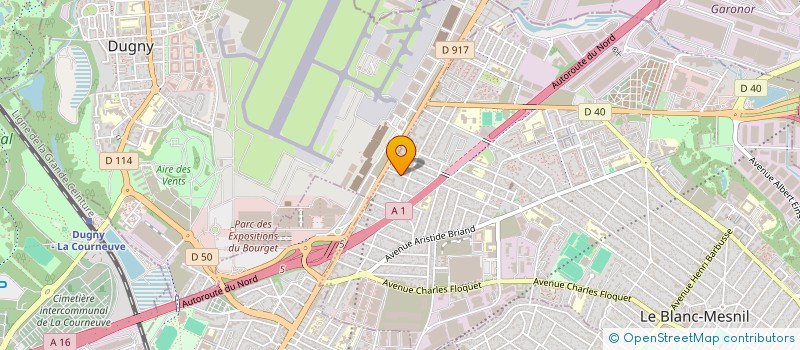 localisation de l'entreprise C2D COORDINATION à LE BLANC-MESNIL