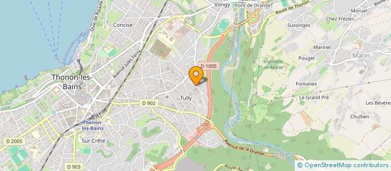 localisation de l'entreprise C2D RESSOURCES à THONON-LES-BAINS