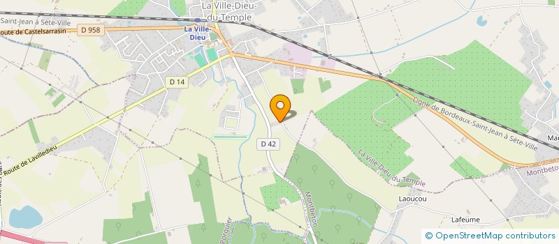 localisation de l'entreprise C2DR HABITAT  LA VILLE-DIEU-DU-TEMPLE