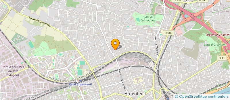 localisation de l'entreprise C2E  ARGENTEUIL