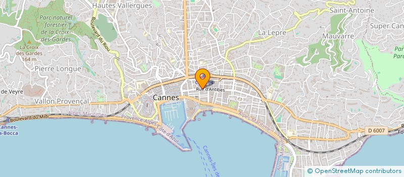 localisation de l'entreprise C2E COMMUNICATION EVENEMENT EDITION à CANNES
