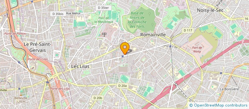 localisation de l'entreprise C2E ECO ENERGY à LES LILAS