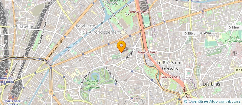 localisation de l'entreprise C2E ENVIRONNEMENT à PARIS