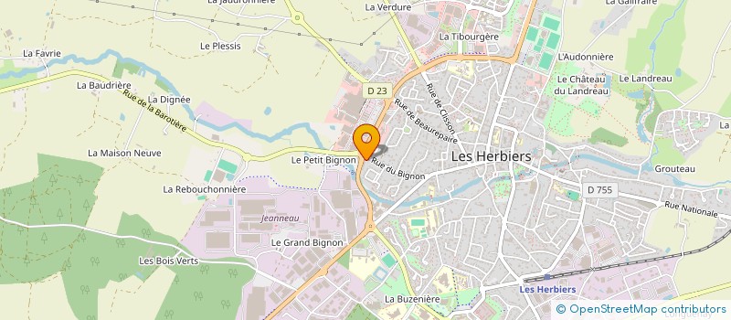 localisation de l'entreprise C2E HABITAT à HERBIERS (LES)