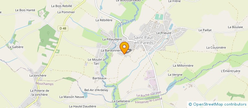 localisation de l'entreprise C2E PROJET  SAINT-PAUL-EN-PAREDS