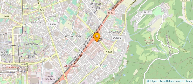 localisation de l'entreprise C2EI -COMPAGNIE EXPLOIT EQUIPEM INDUST à SAINT-MARTIN-D'HERES
