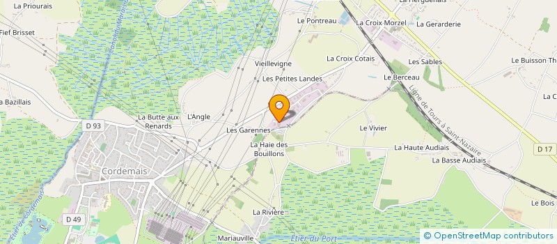 localisation de l'entreprise C2F 44  CORDEMAIS