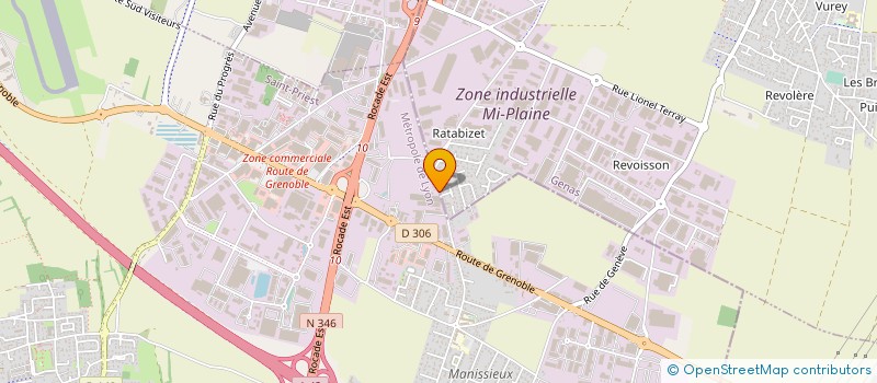 localisation de l'entreprise C2F à SAINT-CLAIR-DE-LA-TOUR