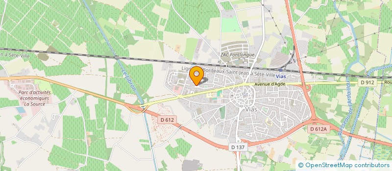 localisation de l'entreprise C2F à VIAS