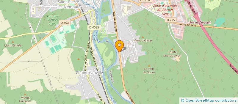 localisation de l'entreprise C2F  NEMOURS