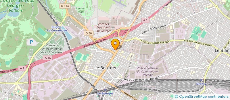 localisation de l'entreprise C2F à LE BOURGET