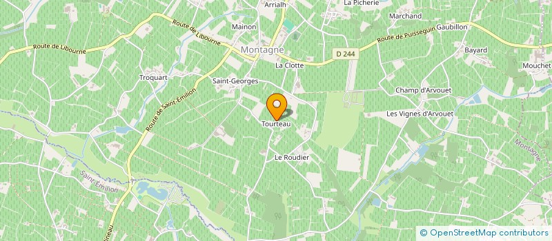 localisation de l'entreprise C2F - CONSEIL COURTAGE FINANCIER  SAINT-MICHEL-DE-MONTAIGNE