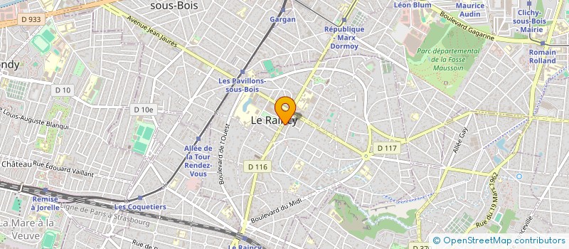 localisation de l'entreprise C2F CONSTRUCTIONS à LE RAINCY