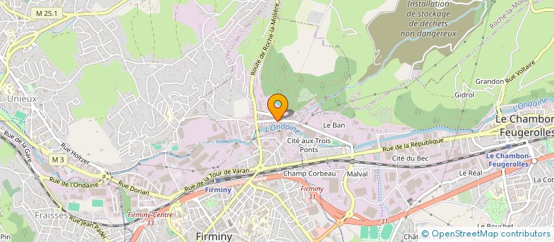 localisation de l'entreprise C2F ELEC à FIRMINY