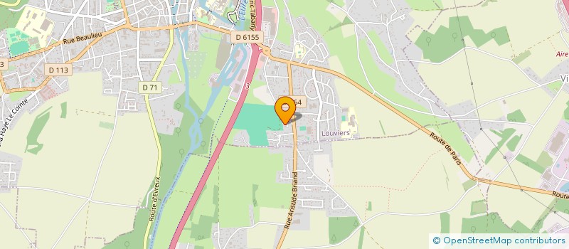 localisation de l'entreprise C2F HABITAT à LOUVIERS