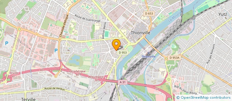 localisation de l'entreprise C2F INVEST à THIONVILLE