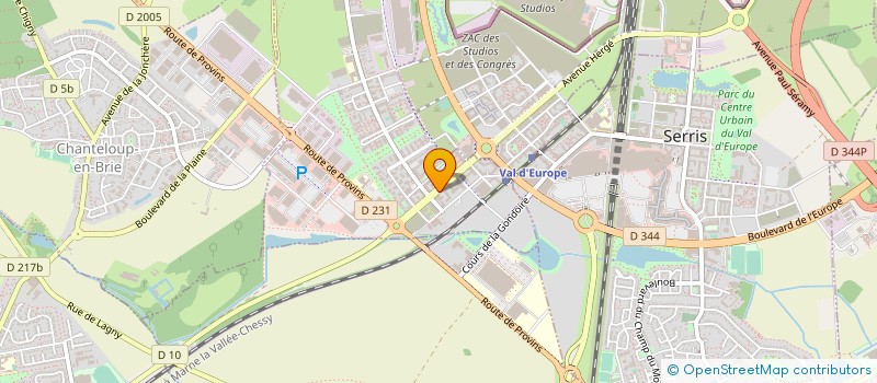 localisation de l'entreprise C2F RESEAUX à MONTEVRAIN
