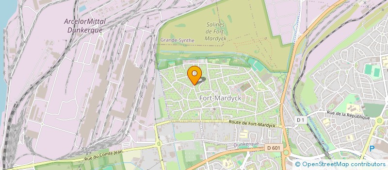 localisation de l'entreprise C2FIBRE à DUNKERQUE