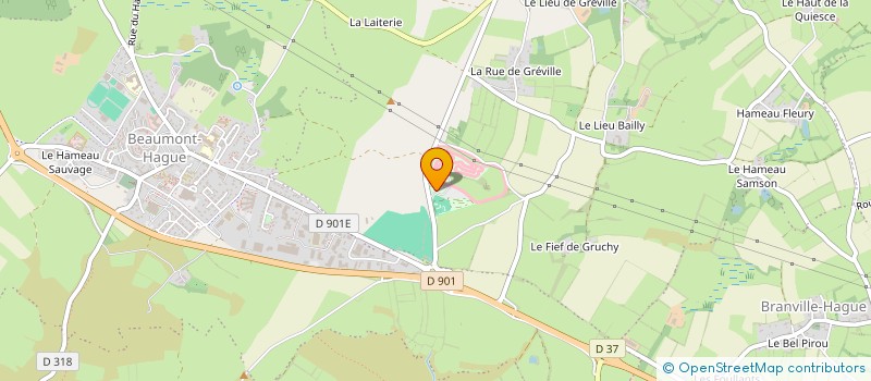 localisation de l'entreprise C2FP  LA HAGUE