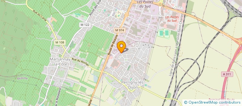 localisation de l'entreprise C2FS  PERRIGNY-LES-DIJON