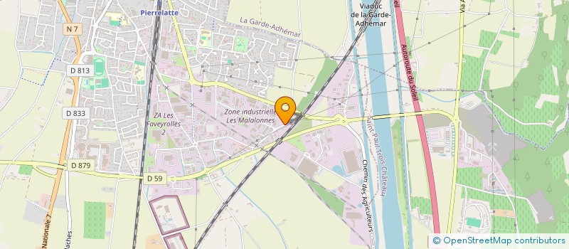 localisation de l'entreprise C2G à PIERRELATTE