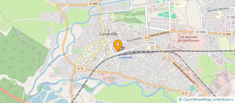 localisation de l'entreprise C2G  LUNEVILLE