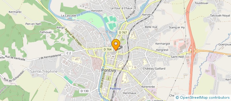 localisation de l'entreprise C2G à PONTIVY
