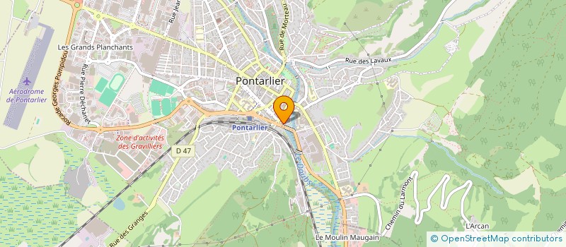 localisation de l'entreprise C2G  PONTARLIER